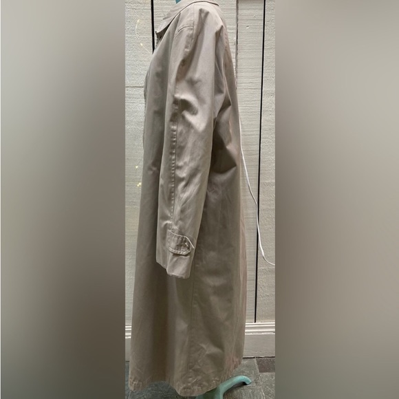 London Fog Trench_Tan Rain Long Coat Main-coat_ Zip Out Liner_40Reg - Picture 12 of 13